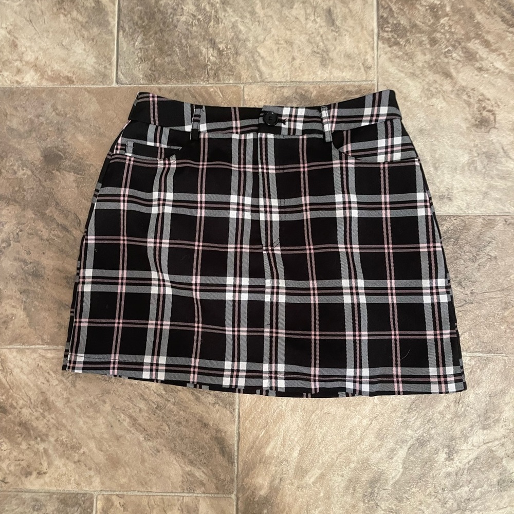 forever 21 plaid mini skirt
